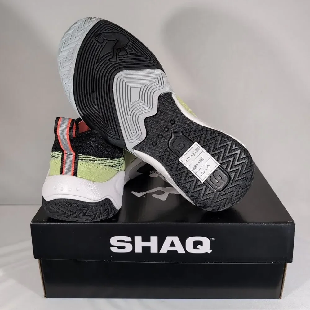 SHAQ Raq Low Men's 10 Basketball Shoes Butterfly Green Black AQ95009MK New w/Box